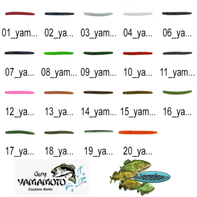Yamamoto Senko 3 Inch SLIM (9B-10) Stick Bait Finesse Worms Any 18