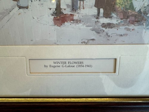 Winter Flowers By Eugene G-Laloue (1854-1941) French Framed & Mounted Art Print - Picture 2 of 11