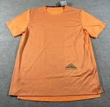 NWT Nike DM4646-885 Men Dri-Fit Rise 365 Trail Running Top Orange Trance Medium