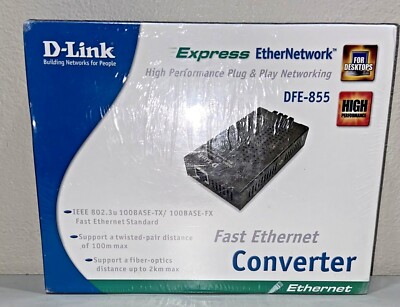 D-Link DFE-855 Ethernet Converter NEW