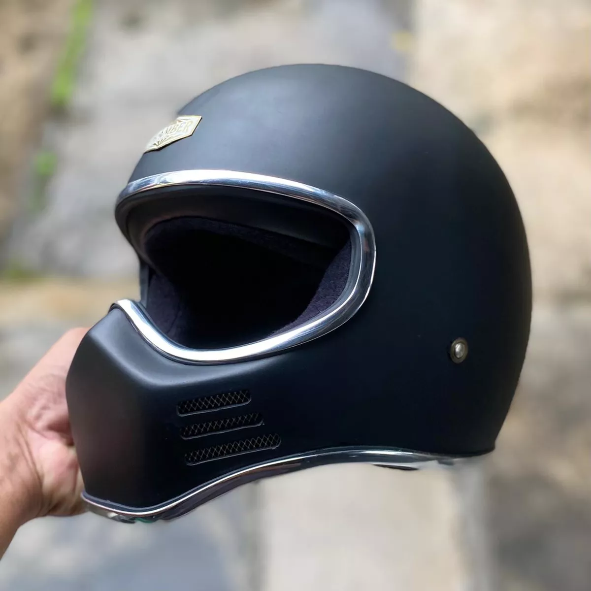 CUSTOM HELMET MT ZERO FOR CAFERACER CHOPPER BOBBER BIKE NOT DOT