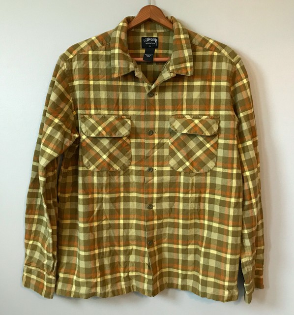 yellow brown flannel
