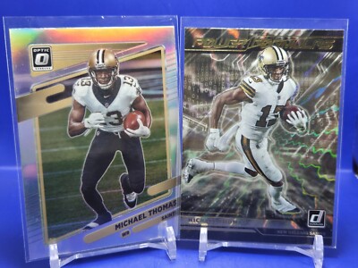 Michael Thomas 2 Card 2021 Panini Optic Silver Prizm + Donruss Power Formulas