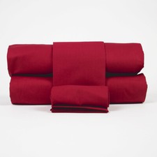 Nunubee Federa Per Cuscino In Jacquard Rosso - 48x48 Cm, Con Cerniera E Imbottitura Inclusa, Perfetta Per Divano E Letto - 2
