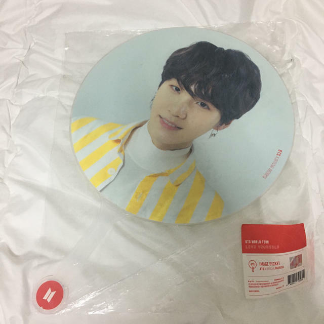 BTS Love Yourself Suga Min Yoongi Round Fan Bantan Boys K-Pop Idol