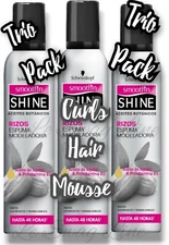 Smooth'n Shine Espuma Rizos Mousse con Jojoba Oil - 48 HR HOLD 8oz