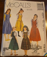 McCall's 4971 Giles Jumpers Sizes 7 - 8 - 10 NEW/Uncut