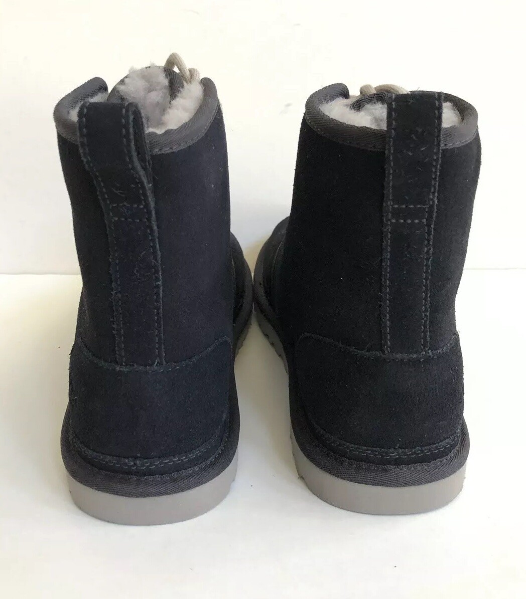 UGG MEN HARKLEY TRUE NAVY FULLY LINED SHEARLING SUEDE SHOE  display picture 2
