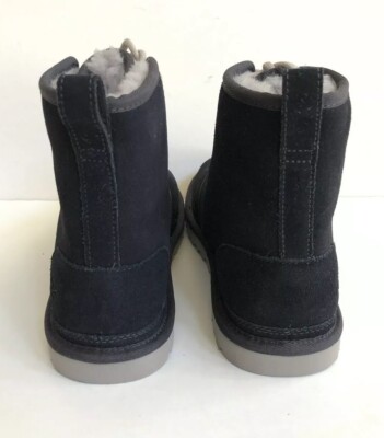 UGG MEN HARKLEY TRUE NAVY FULLY LINED SHEARLING SUEDE SHOE  display picture 1