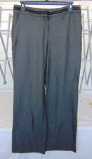 Nine West Woman's Gray Stretch Flat Front Dress Pants Trousers Plus Sz 16 NWOT