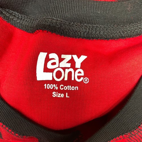 NWT Lazy One Flapjacks Unisex Pajama One Piece Size Large Bear Cheeks B370 -27 - Picture 11 of 19