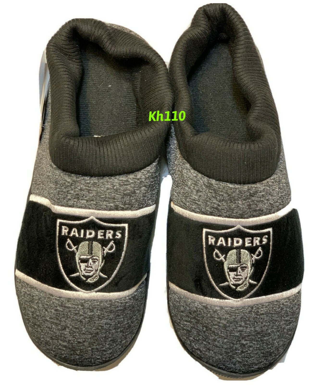 SAOLA Pantofole NFL Las Vegas Raiders grigio coppa solegrey suola coppa