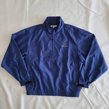 Men's Cutter & Buck Half Zip WindTec Windbreaker SZ M Royal Blue
