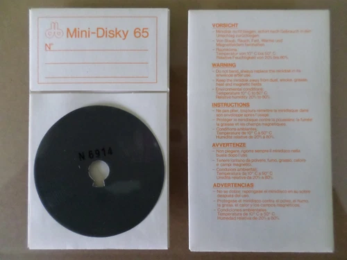 5 X Mini-Disky 65 65mm db Döbbelin & Boeder Diskette Olivetti - NEU & SELTEN !!!
