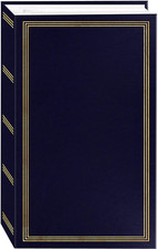 Navy Blue 4x6 Photo Album 504 Photos Leatherette Cover Archival Safe