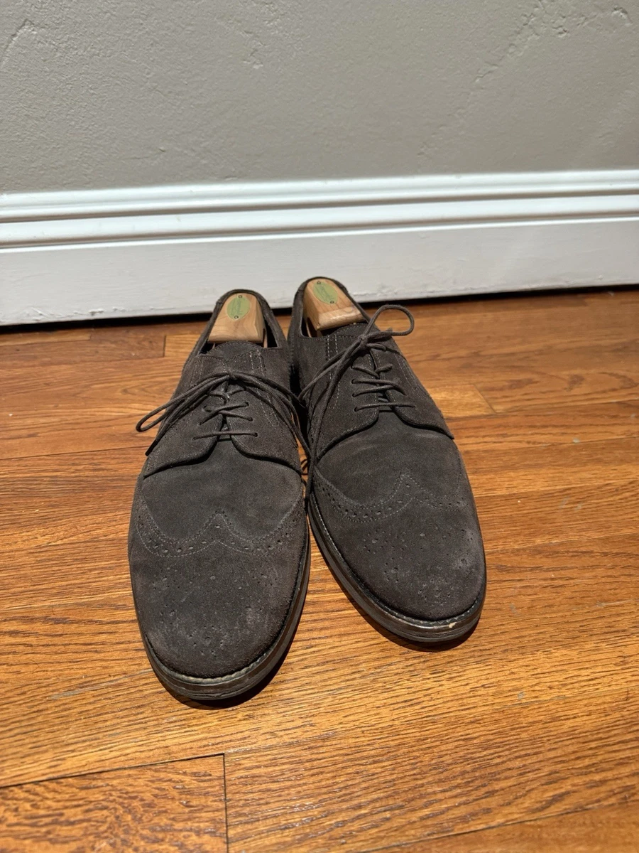 Tommy Bahama Men\'s Suede Wingtip Oxfords in Dark Gray Tommy Bahama | Shoes | Mens Tommy Bahama Beige Suede Leather  main image 4