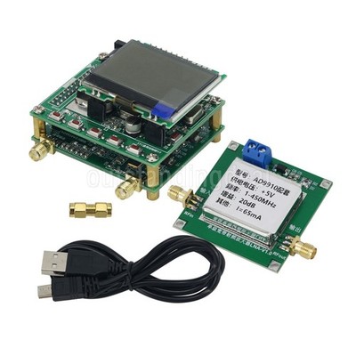 DDS Signal Generator Kit (AD9910 Board +MCU Controller Board +Display + RF  ) #m