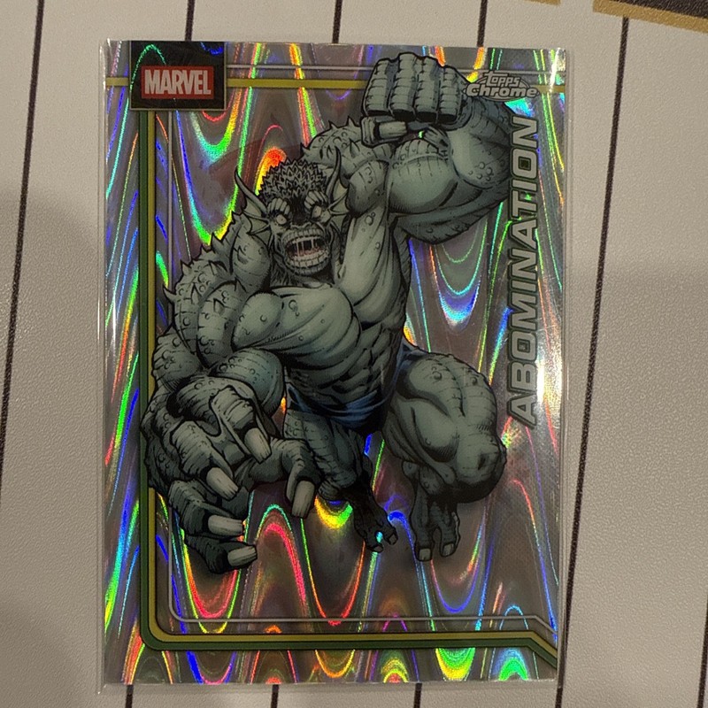 2026 Topps Chrome Marvel - Abomination #001 RayWave Refractor