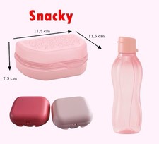 Tupperware Snacky Lunchbox Brotdose EcoEasy 500ml,Mini Twin Eco Oyster - Auswahl