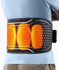 Cordless Heating Pad with Massager for Lower Back Pain Relief, Heated Waist Belt