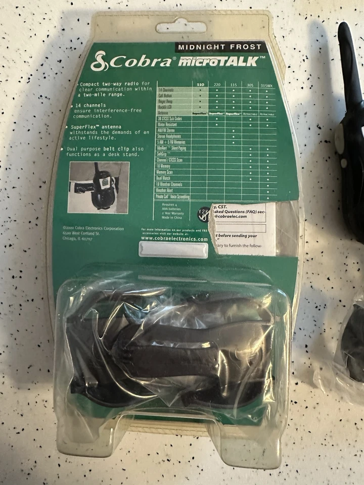 MicroTalk Cobra Radio FRS 110 Walkie Talkie Lot of 6, 2 NIP, 2 unused, 2 used - Image 3 of 4