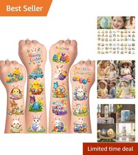 60 Colorful Easter Temporary Tattoos for Kids - Essential Basket Stuffers