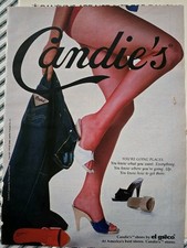 1979 Candie's Stores shoes by El Greco Womens Vintage fashion Sexy Legs ad 