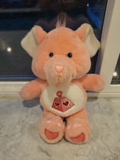 Vintage 2004 Care Bears Cousins Elephant Lotsa Heart Plush -Y2K- Some Stains