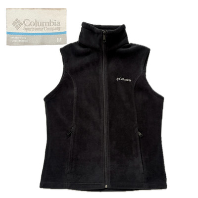 Columbia Women's Medium Stretch Fleece Zip Up Mock Neck Vest