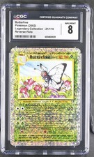 CGC 8 Butterfree 21/110 Legendary Collection) Reverse Holo Pokemon Card