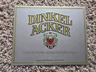 NEW German DINKELACKER Metal/Tin Beer Sign Brand New NIB Stuttgart Dinkel Acker