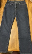 Lee Riders Women's Jeans Classic Fit Straight Leg Size 8 Dark Wash 30" Inseam