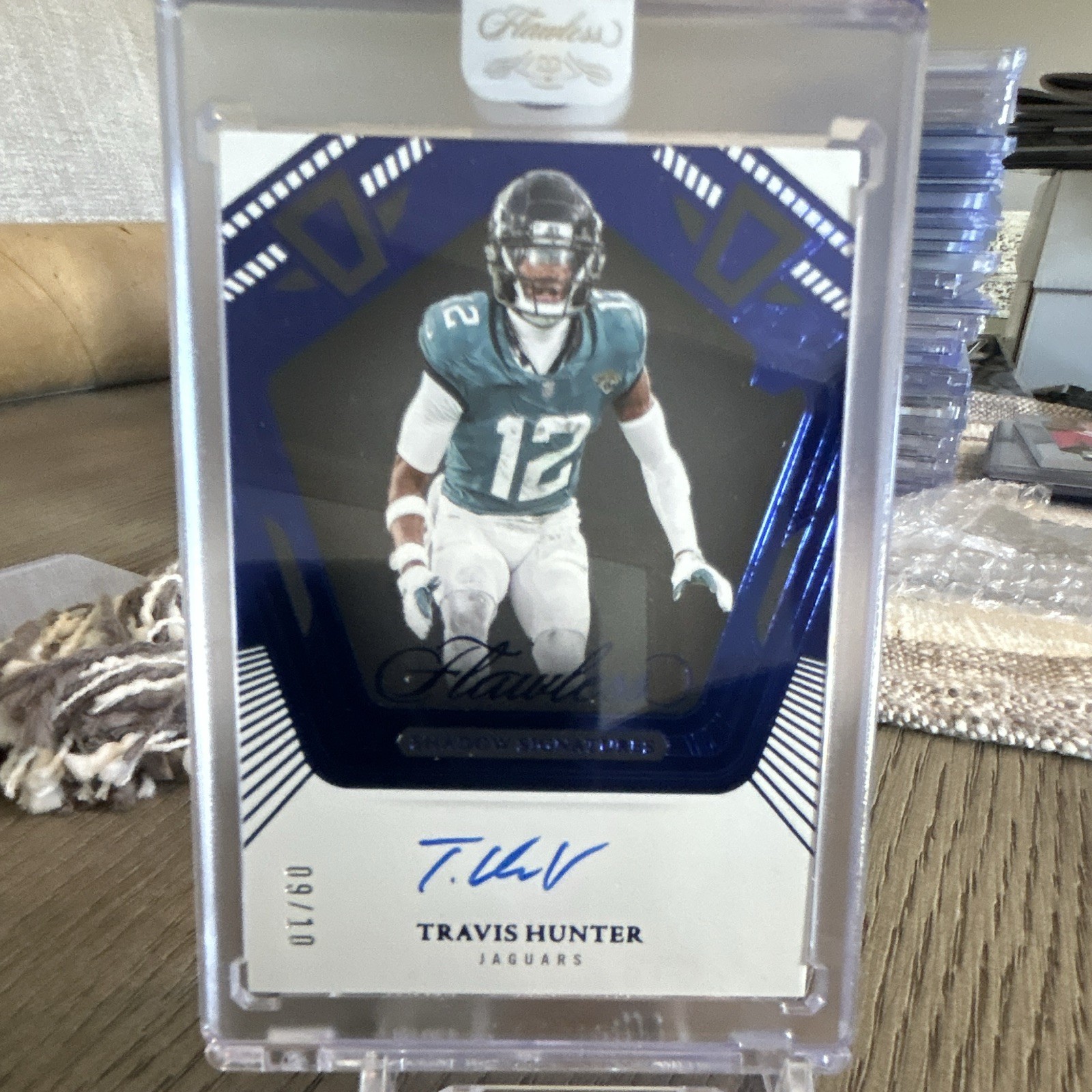 Panini 25 Flawless Shadow Travis Hunter Auto RSS-THR Jaguars 9/10 Near Mint