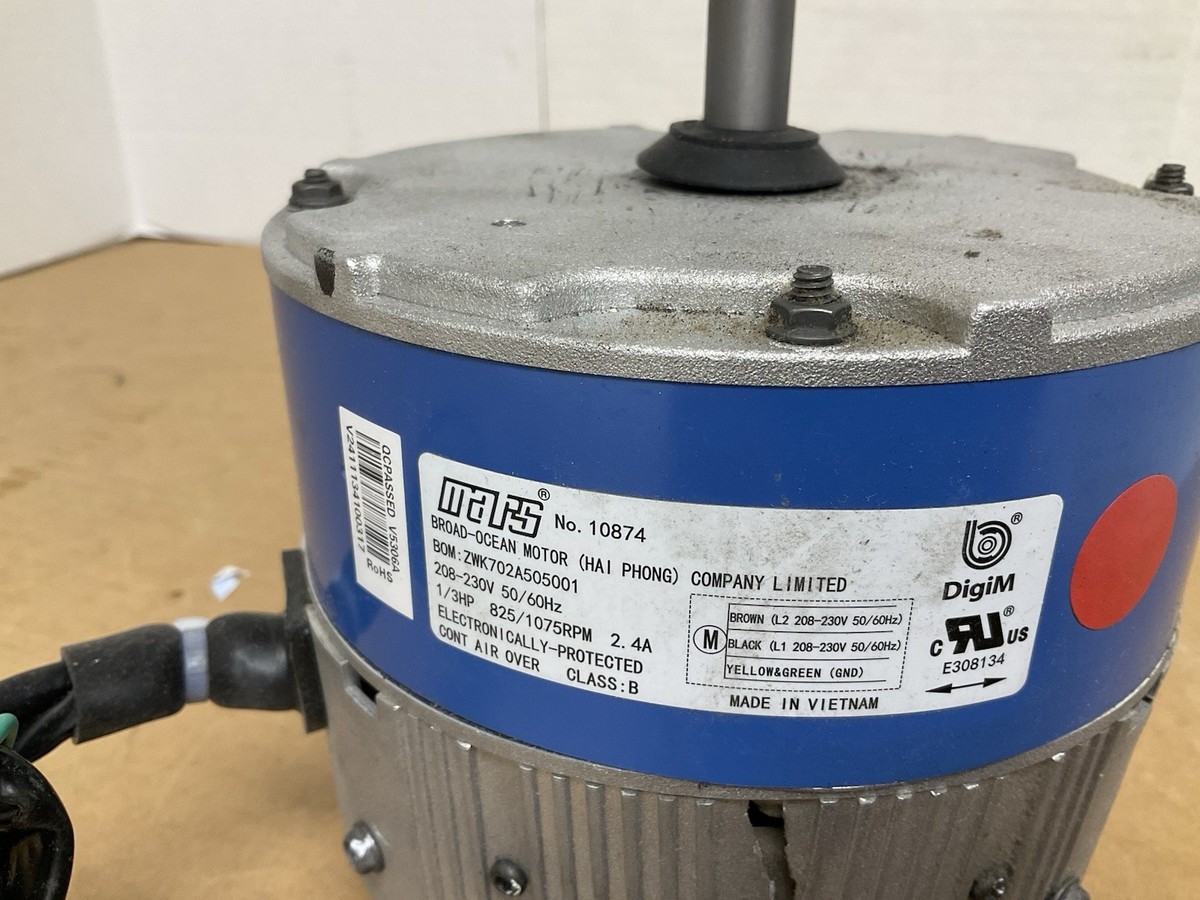 BROAD OCEAN/MARS ECM 1/3 HP MOTOR ZWK702A505001/ CONTROL MODULE