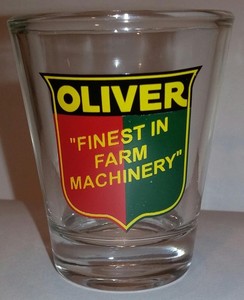 A Charming Oliver Farm Tractor  1  1/2 oz. Shot Glass # 1