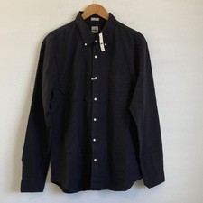 J. Crew Broken-in garment-dyed organic cotton oxford shirt Black XL