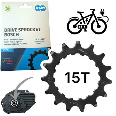 KMC Kettenblatt Ebike Bosch Gen.2 Active line Verschleiß Motor Ritzel 15 Zähne