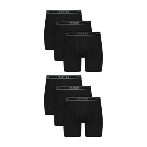 Hanes Herren Pack, Performance Stretch Underwear, Moisture-Wicking Boxer Briefs-image
