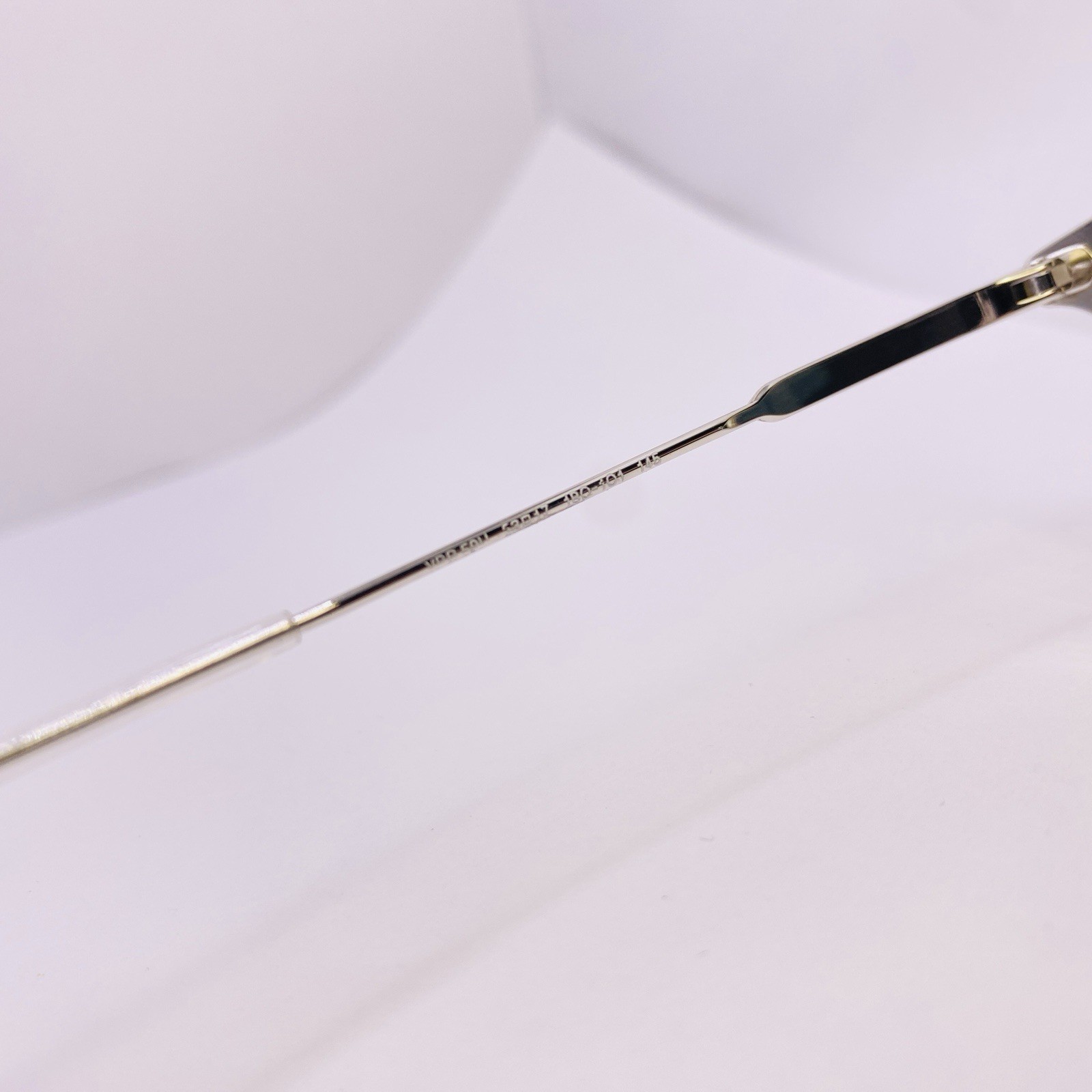 Prada Eyeglasses Frames VPR 59U 1BO-1O1 53 [] 17 145 Silver Black Authentic thumbnail 4