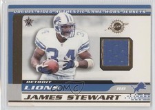 2001 Pacific Vanguard Double-Sided Jerseys James Stewart Larry Foster #30 9rb