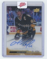 2022-23 Upper Deck Clear Cut Legends Mario Lemieux Auto 1/1