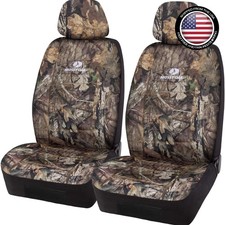 Mossy Oak Front Camo Seat Covers Low Back - Made With Rip-stop Oxford...