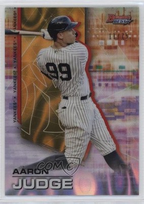 2021 Bowman's Best Gold Lava Refractor 11/75 Aaron Judge #4 11yw