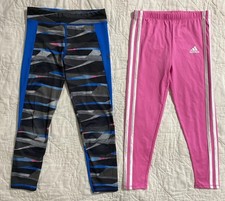 Lot of 2 - Youth girl's adidas leggings, Size: 6, Pants