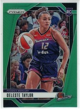 2024 Panini Prizm WNBA Celeste Taylor Green Prizm RC #48