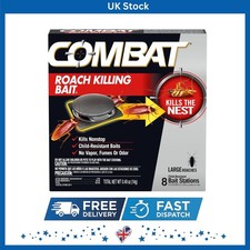 8 Large Easy-to-Use Roach Bait Stations - Kills Nests and Provides Peace of Mind