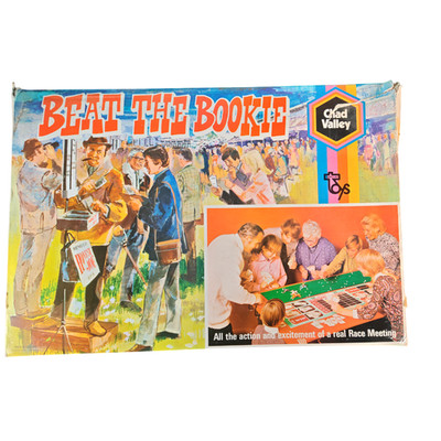 Beat The Bookie Board Game 1965 Chad Valley Vintage Horse Racing With Track