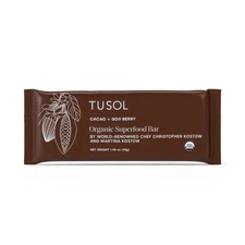 Tusol Cacao & Goji Berry  Organic Superfood Bar - 8 pack