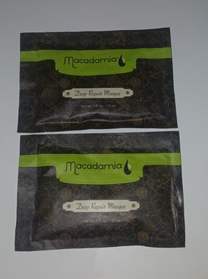 Macadamia Natural Oil Deep Repair Masque Hair Mask 1 fl oz Size /2 Pack