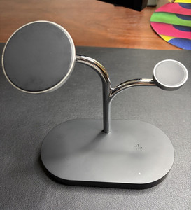 3-in-1 Wireless Charging Stand Dock, Magnetic Pad, USB-C